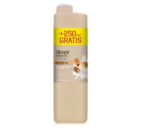 DICORA sprchový gél s vitamínom B - Almonds & Nuts 1000ml+250ml GRATIS