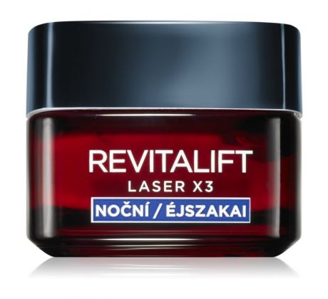 L´OREAL PARIS REVITALIFT LASER X3 nočný regeneračný krém 50ml