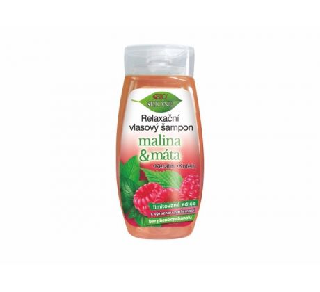 BIO BIONE Relaxačný vlasový šampón malina & mäta 260ml