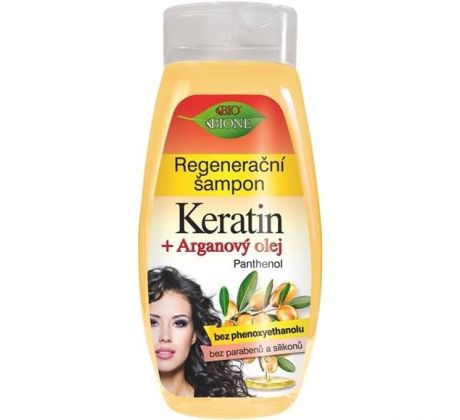 BIO BIONE Regeneračný šampón Keratin + Arganový olej 260ml