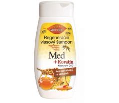 BIO BIONE Regeneračný vlasový šampón Med + Keratin 260 ml