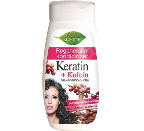 BIO BIONE Regeneračný kondicionér Keratin + Kofein 260ml