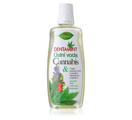 BIO BIONE DENTAMINT Ústna voda Cannabis 500ml