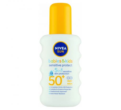 NIVEA SUN Detský sprej na opaľovanie Sensitive OF50+ 200ml