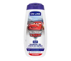 ON LINE Disney 3v1 Šampón, sprchovací gél, pena do kúpeľa pre deti 400ml