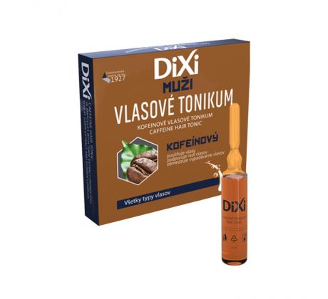 DIXI Muži Vlasové tonikum Kofeínové pre všetky typy vlasov 6ks x 10ml