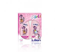 LILIEN detská kazeta pre dievčatá  kúpeľová pena 2 v 1 400ml + sprchovací gél  400ml