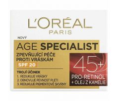 L´ORÉAL krém AGE SPECIALIST 45+ SPF 20 denný krém proti vráskam 50ml